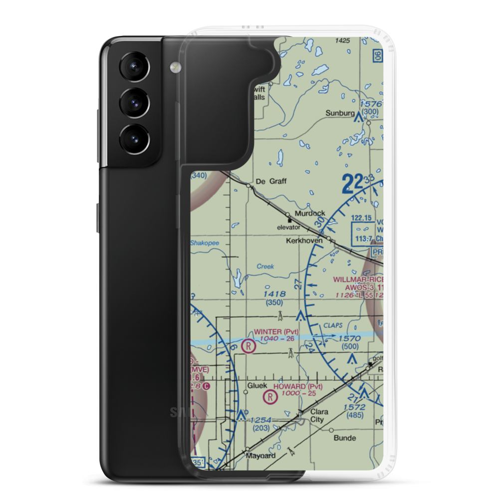 Schwenk Airport (MY19) VFR Sectional Samsung Case Samsung Galaxy S21 Plus model shown