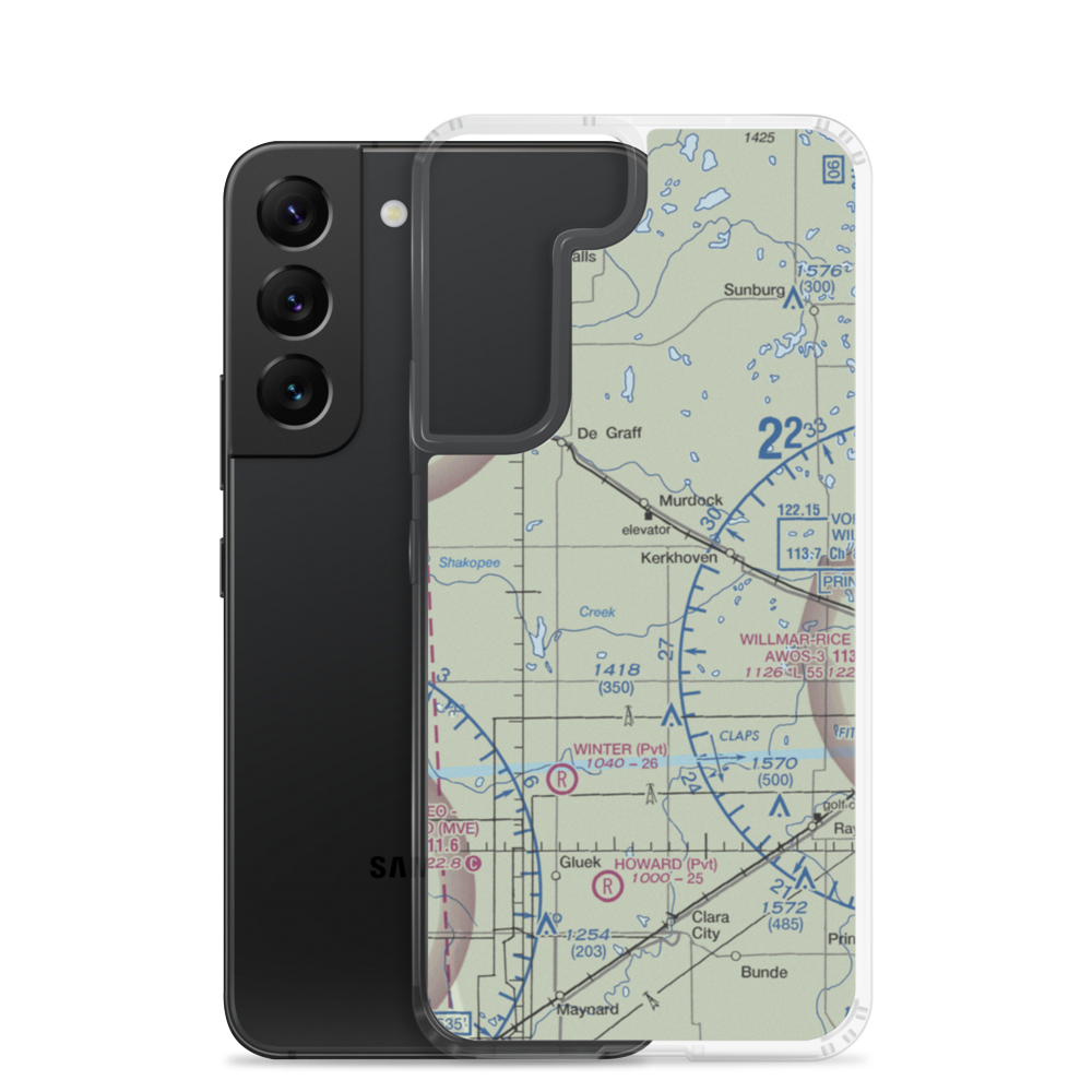 Schwenk Airport (MY19) VFR Sectional Samsung Case Samsung Galaxy S22 model shown