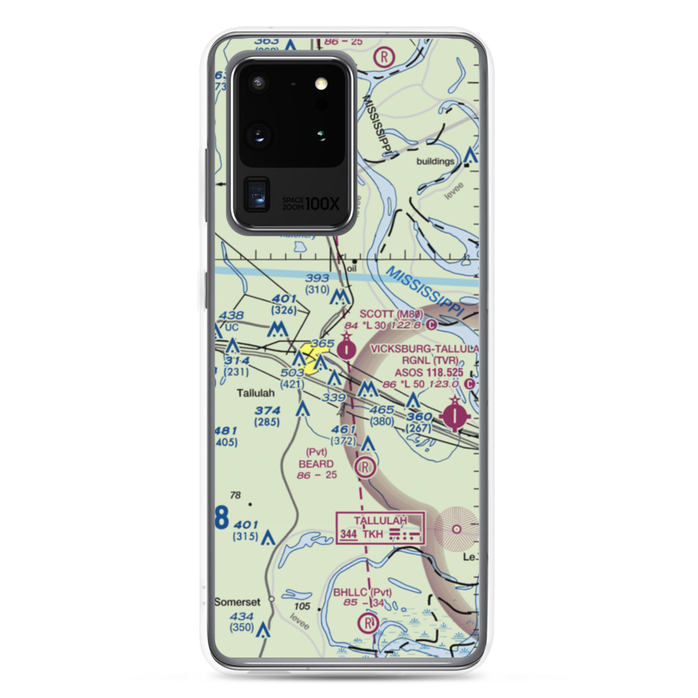 Scott Airport (M80) VFR Sectional Samsung Case Samsung Galaxy S20 Ultra model shown