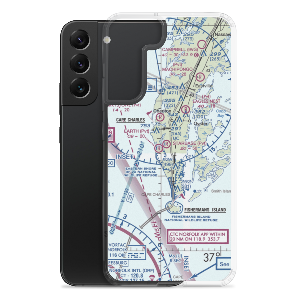 Scott Farm Strip (VG30) VFR Sectional Samsung Case Samsung Galaxy S22 Plus model shown