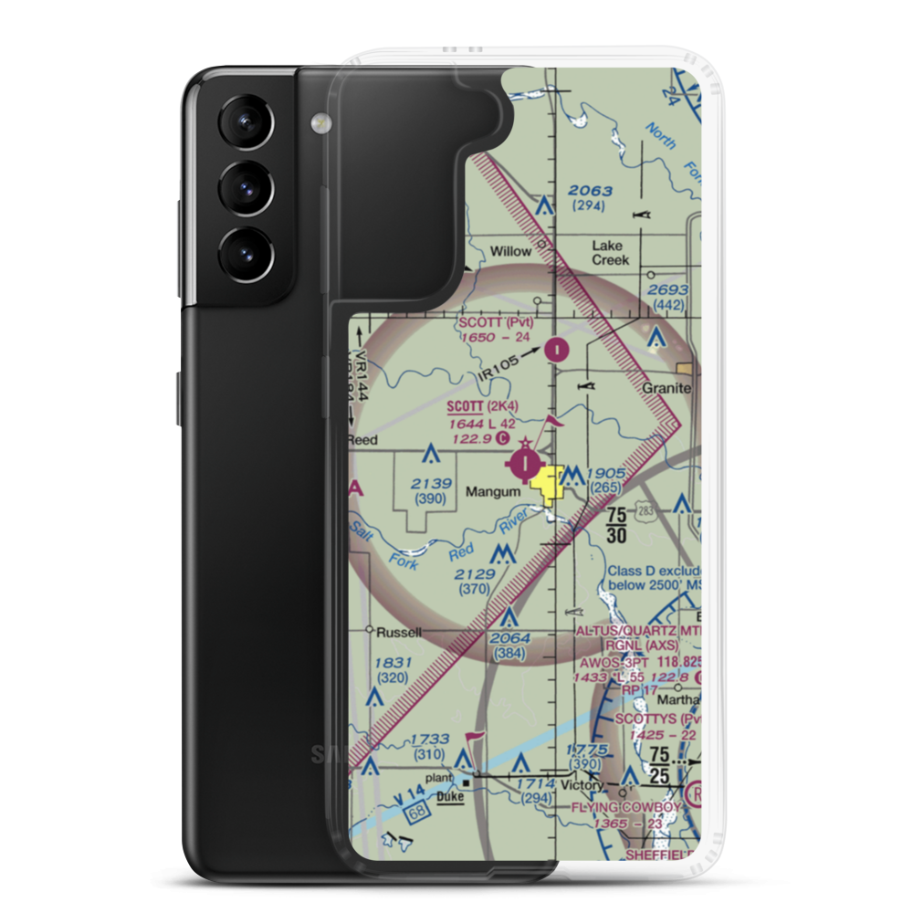 Scott Field (2K4) VFR Sectional Samsung Case Samsung Galaxy S21 Plus model shown