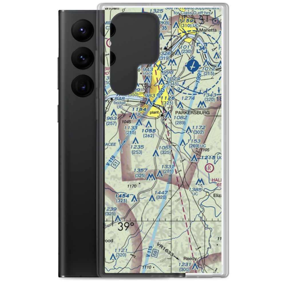 Scott Field (WV64) VFR Sectional Samsung Case Samsung Galaxy S22 Ultra model shown
