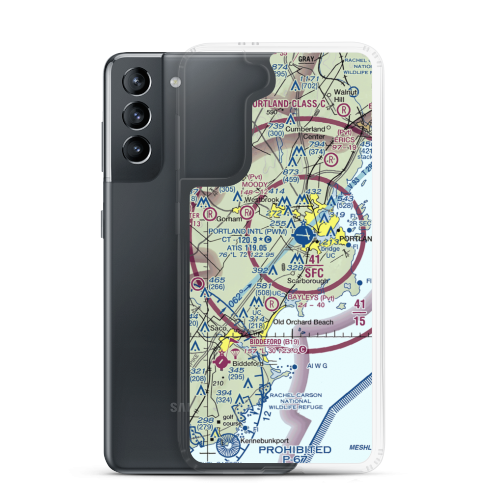 Scottow Bog Flightpark Ultralightport (ME66) VFR Sectional Samsung Case Samsung Galaxy S21 model shown