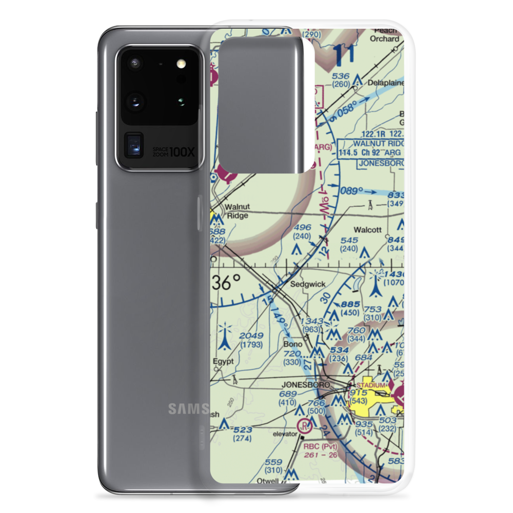 Scotts Field (RSCO) VFR Sectional Samsung Case Samsung Galaxy S20 Ultra model shown