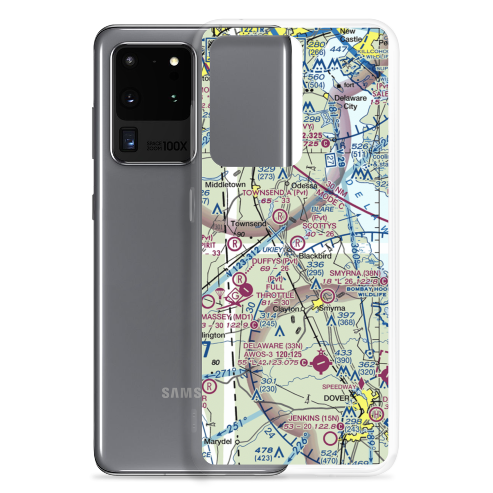 Scotty's Place Airport (DE29) VFR Sectional Samsung Case Samsung Galaxy S20 Ultra model shown