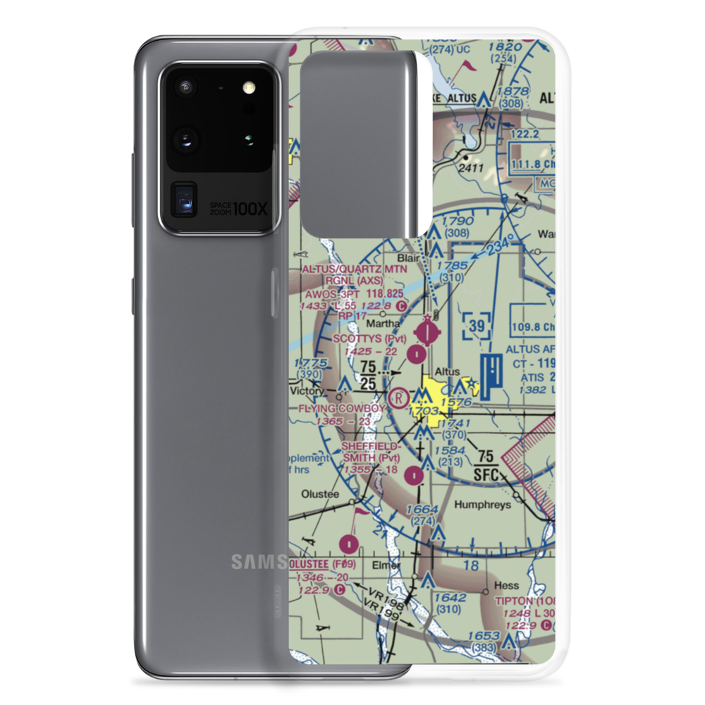 Scottys Field (OK82) VFR Sectional Samsung Case Samsung Galaxy S20 Ultra model shown