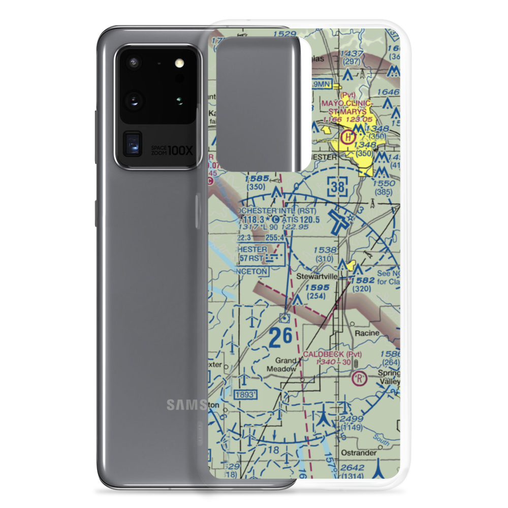 Scrabeck Airport (5MN0) VFR Sectional Samsung Case Samsung Galaxy S20 Ultra model shown