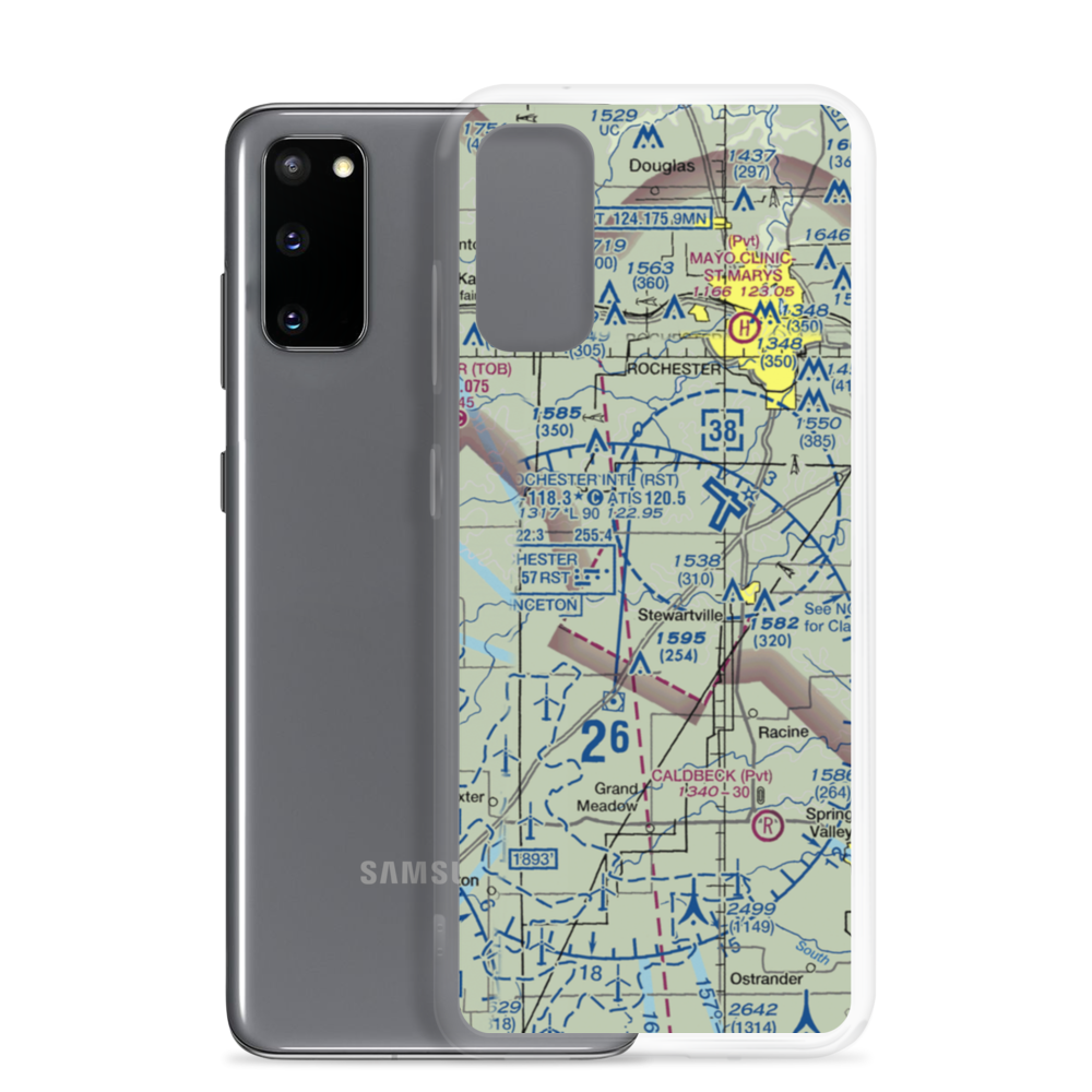 Scrabeck Airport (5MN0) VFR Sectional Samsung Case Samsung Galaxy S20 model shown
