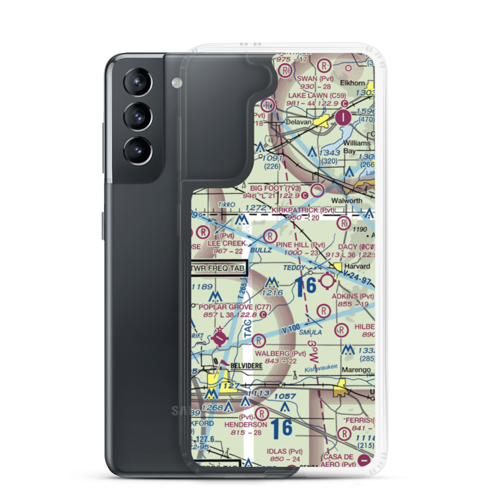 Sd Aero Airport (LL28) VFR Sectional Samsung Case Samsung Galaxy S21 model shown