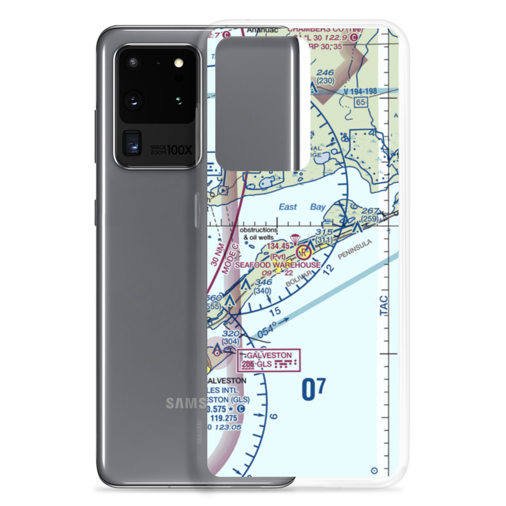 Seafood Warehouse Park Airport (XS77) VFR Sectional Samsung Case Samsung Galaxy S20 Ultra model shown