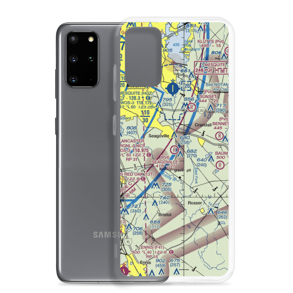 Seagoville Airport (5TA9) VFR Sectional Samsung Case Samsung Galaxy S20 Plus model shown