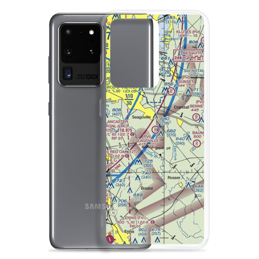 Seagoville Airport (5TA9) VFR Sectional Samsung Case Samsung Galaxy S20 Ultra model shown