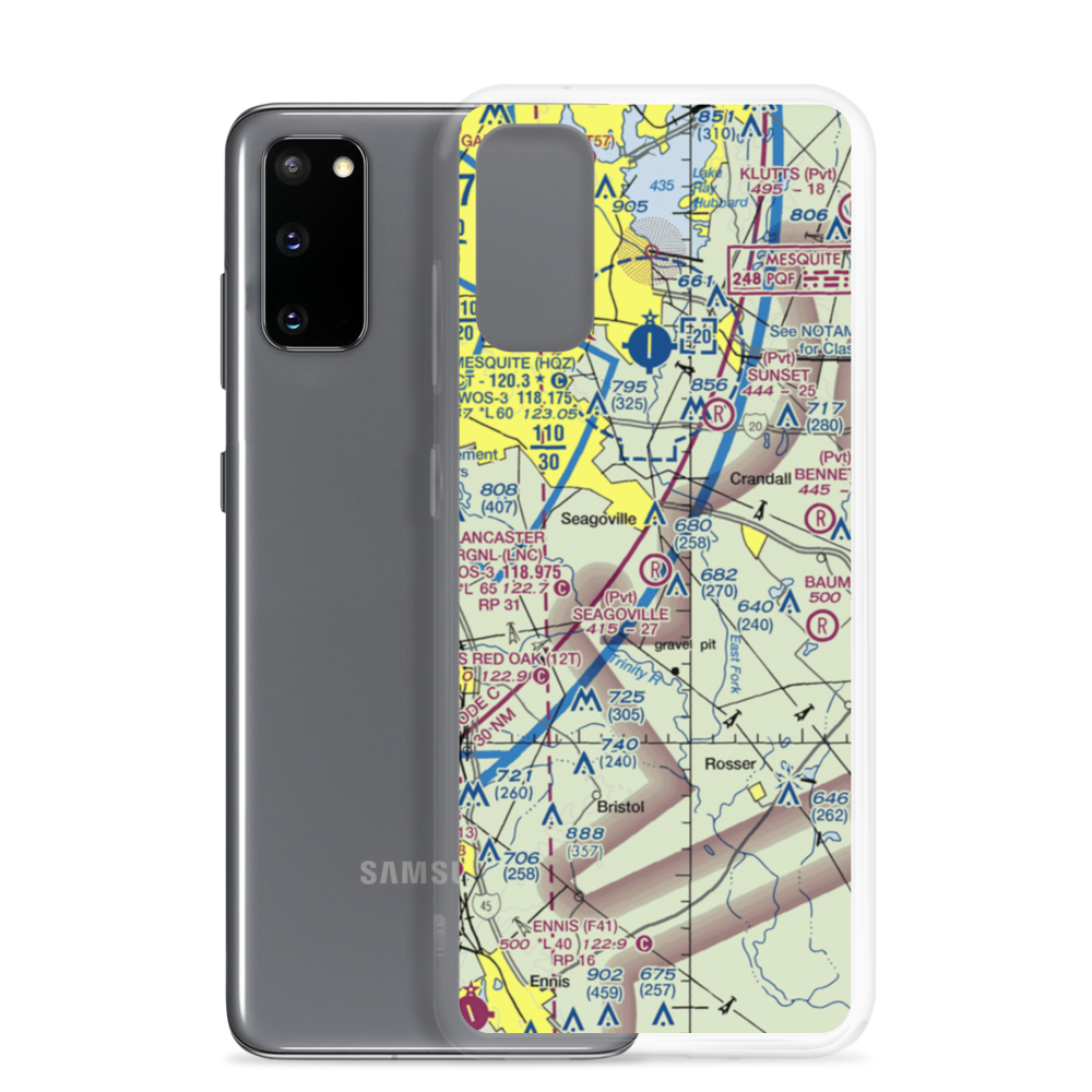 Seagoville Airport (5TA9) VFR Sectional Samsung Case Samsung Galaxy S20 model shown
