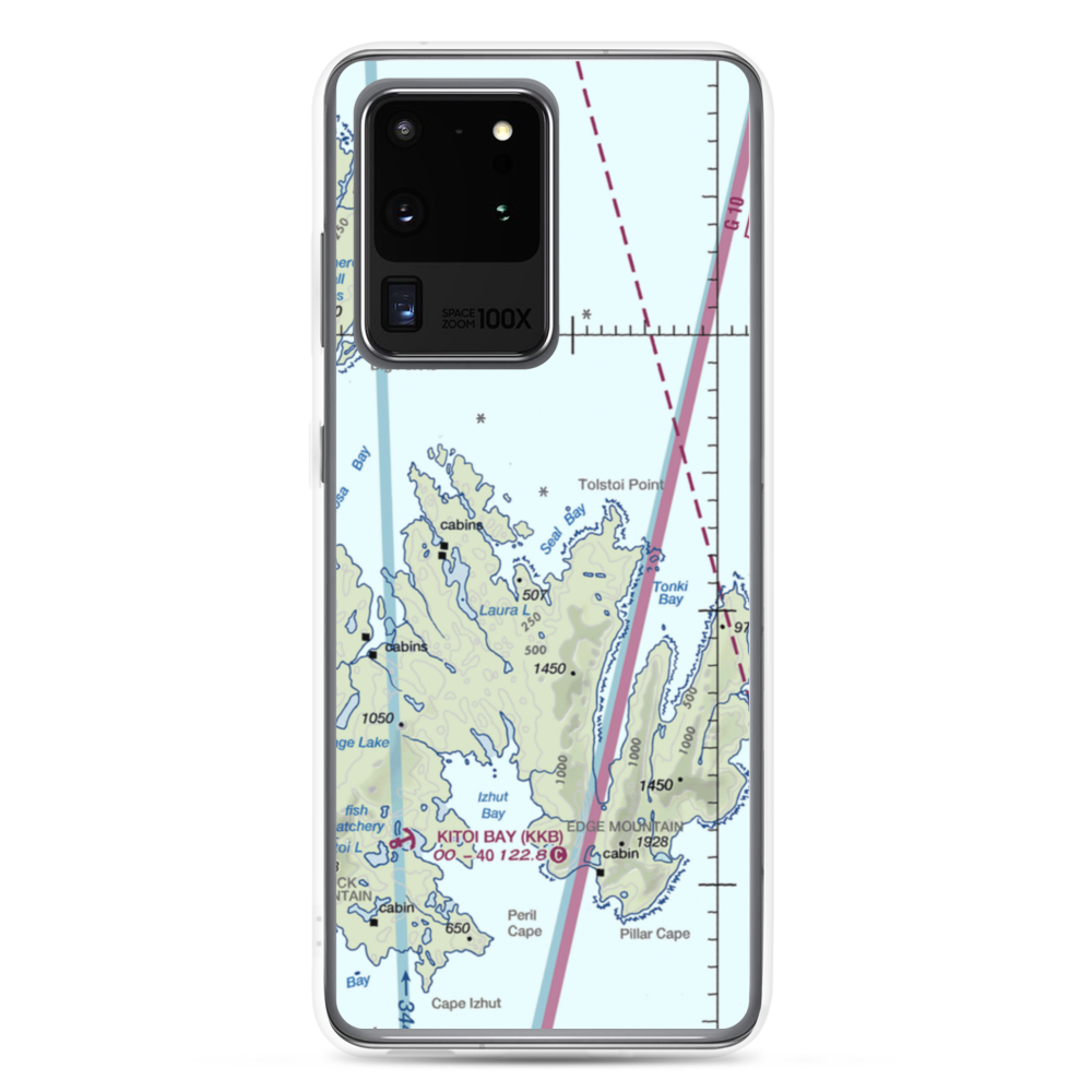 Seal Bay Seaplane Base (SYB) VFR Sectional Samsung Case Samsung Galaxy S20 Ultra model shown