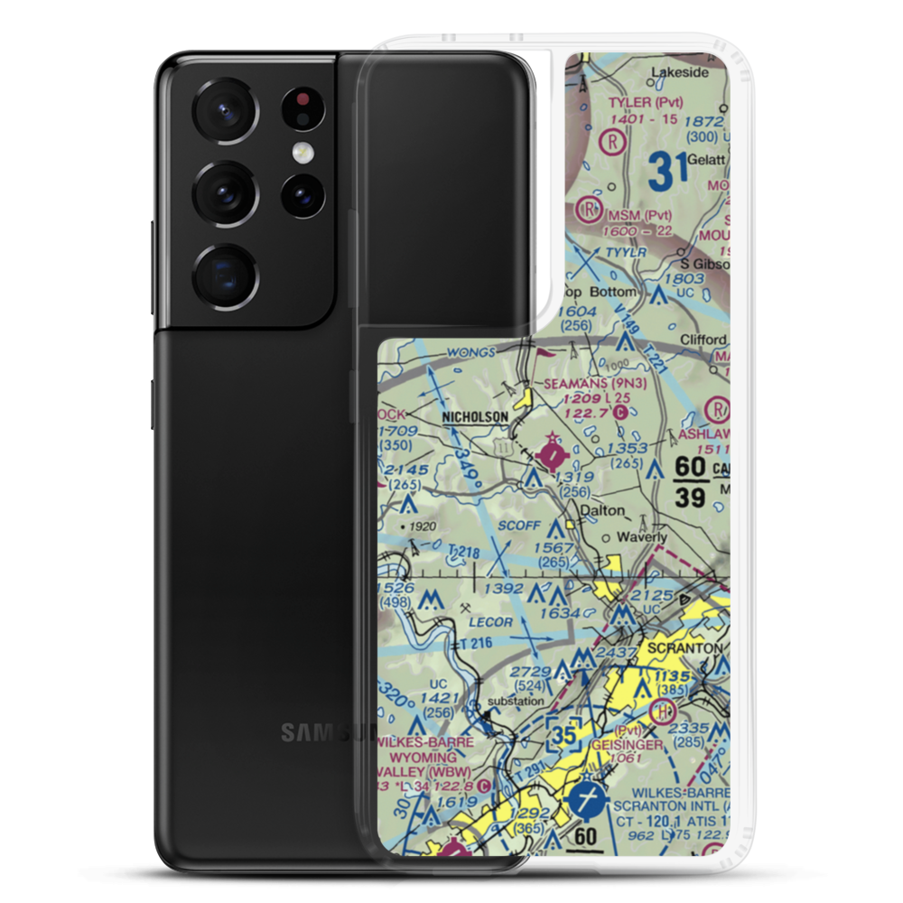 Seamans Field (9N3) VFR Sectional Samsung Case Samsung Galaxy S21 Ultra model shown