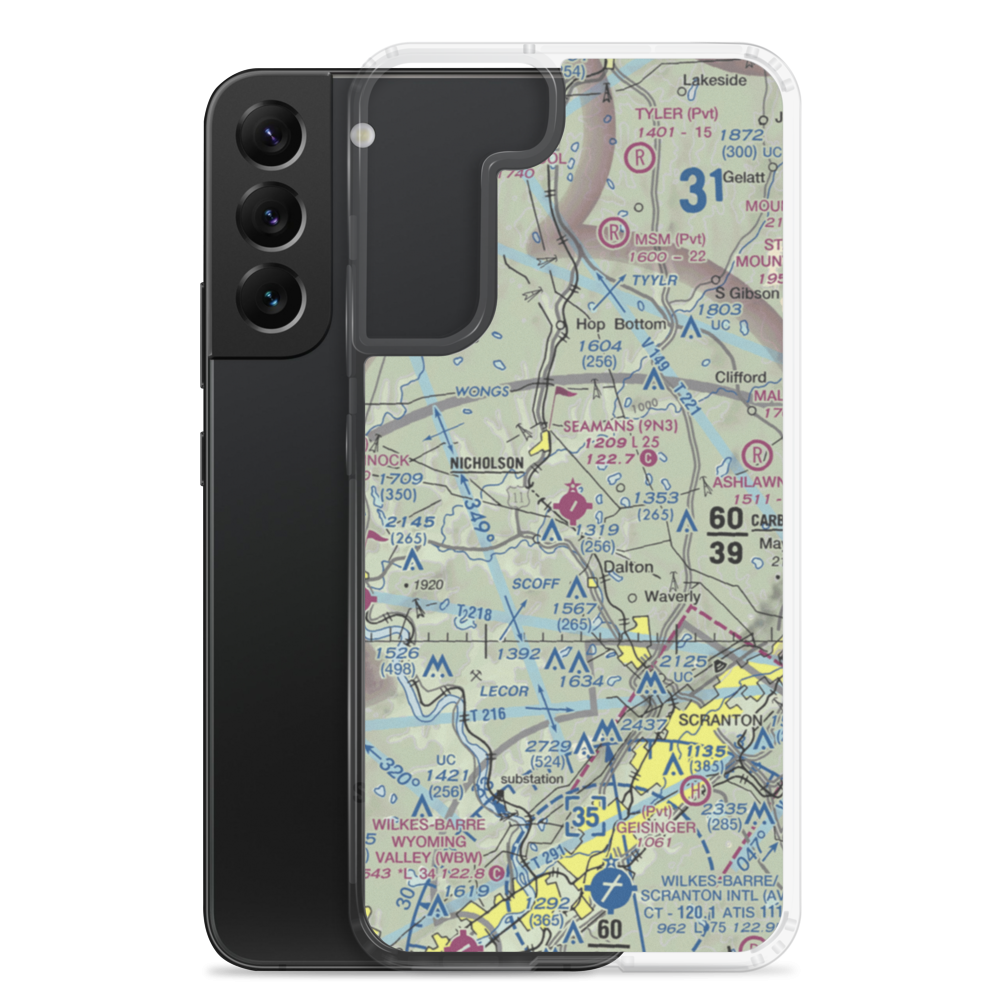 Seamans Field (9N3) VFR Sectional Samsung Case Samsung Galaxy S22 Plus model shown