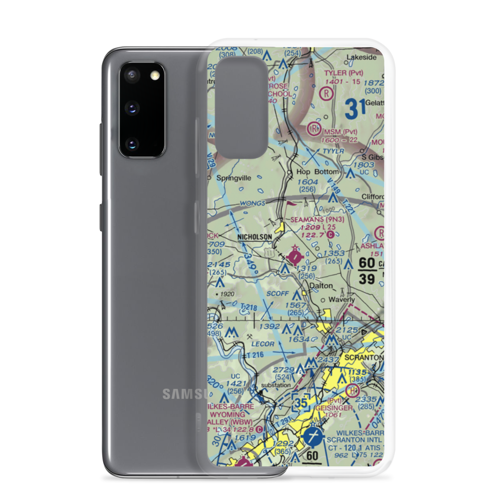 Seamans Field (9N3) VFR Sectional Samsung Case Samsung Galaxy S20 model shown