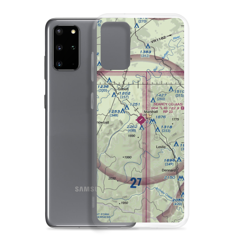 Searcy County Airport (4A5) VFR Sectional Samsung Case Samsung Galaxy S20 Plus model shown