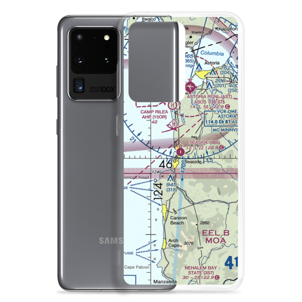 Seaside Municipal Airport (56S) VFR Sectional Samsung Case Samsung Galaxy S20 Ultra model shown