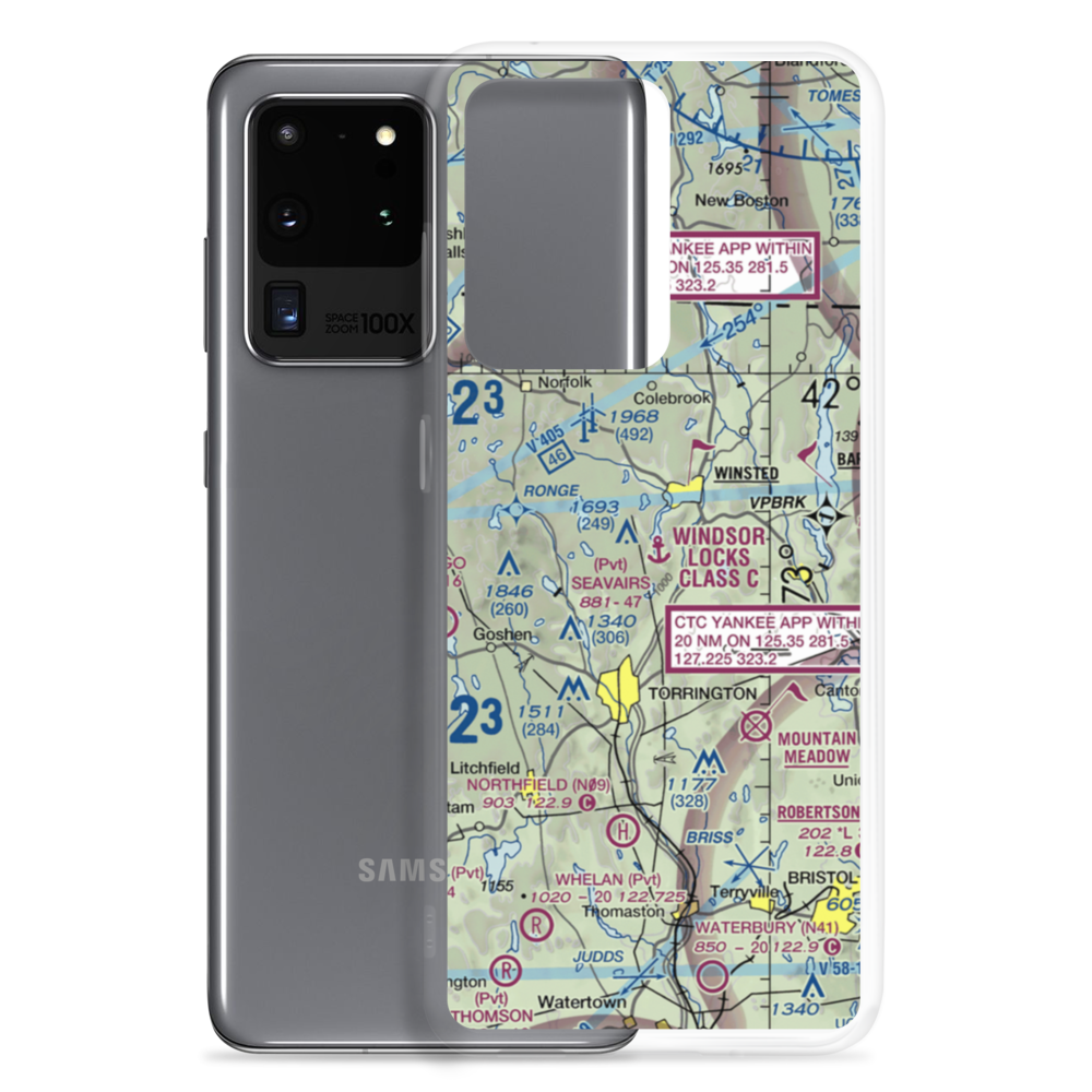 Seavair's Landing Seaplane Base (08CT) VFR Sectional Samsung Case Samsung Galaxy S20 Ultra model shown