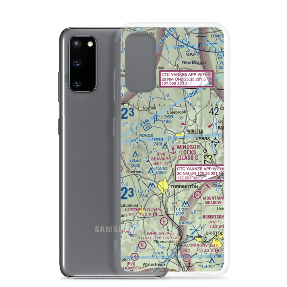 Seavair's Landing Seaplane Base (08CT) VFR Sectional Samsung Case Samsung Galaxy S20 model shown