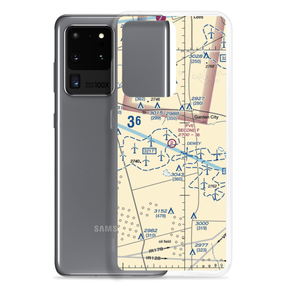 Second F Airport (73XS) VFR Sectional Samsung Case Samsung Galaxy S20 Ultra model shown