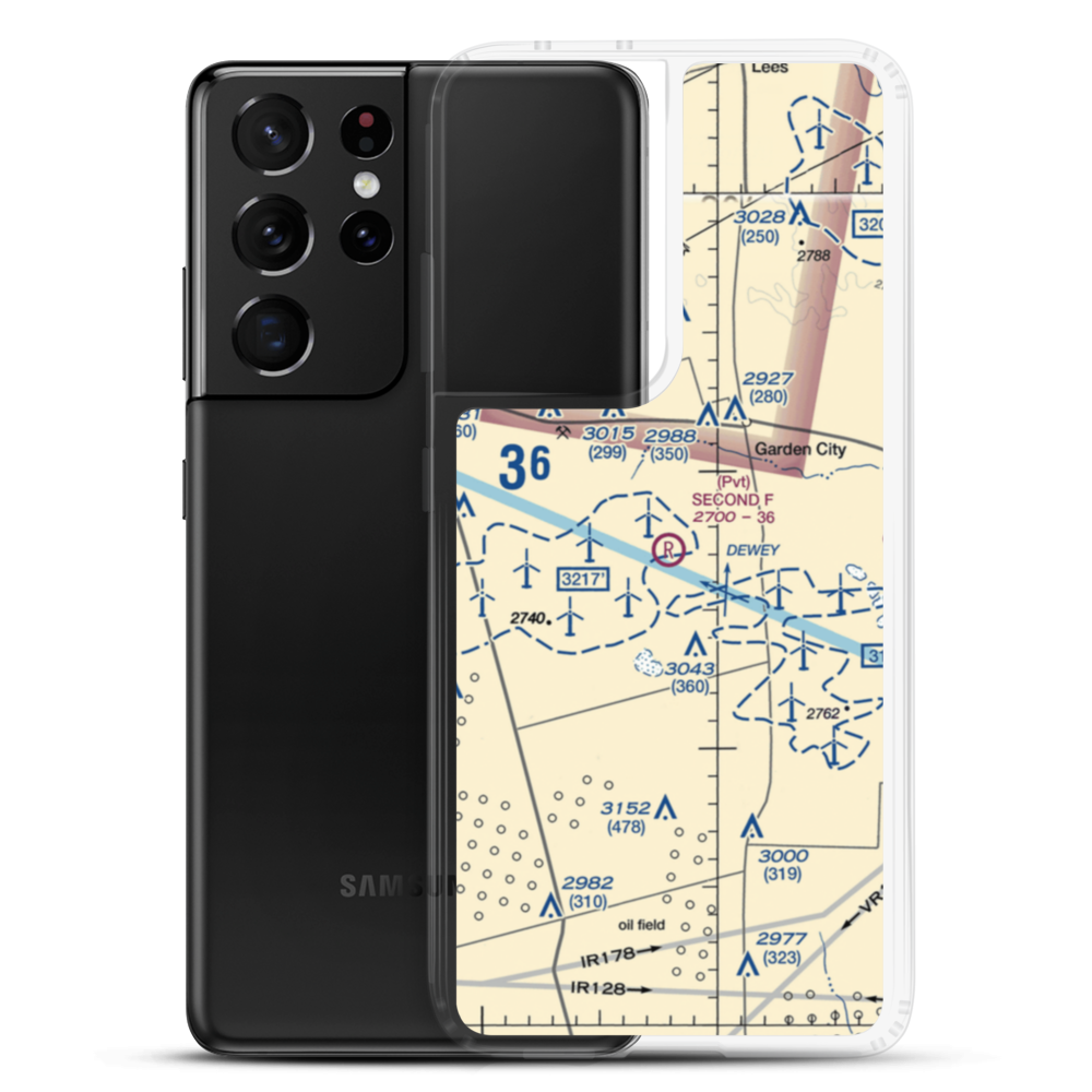 Second F Airport (73XS) VFR Sectional Samsung Case Samsung Galaxy S21 Ultra model shown