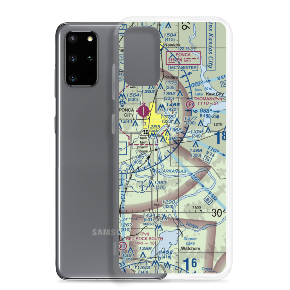Secrest Ranch Airport (OK49) VFR Sectional Samsung Case Samsung Galaxy S20 Plus model shown