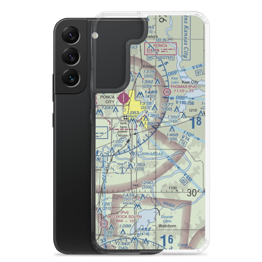 Secrest Ranch Airport (OK49) VFR Sectional Samsung Case Samsung Galaxy S22 Plus model shown