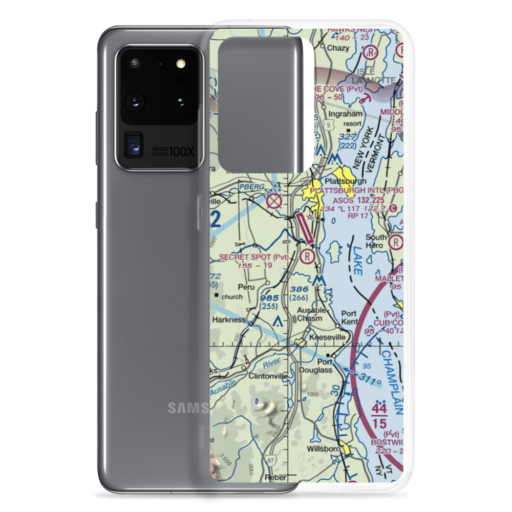 Secret Spot Airport (3NK5) VFR Sectional Samsung Case Samsung Galaxy S20 Ultra model shown