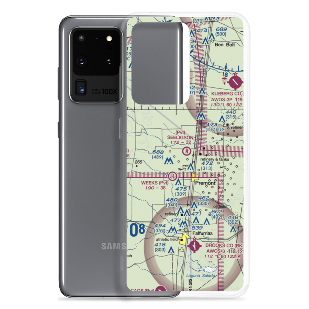 Seeligson Ranch Airport (XS51) VFR Sectional Samsung Case Samsung Galaxy S20 Ultra model shown