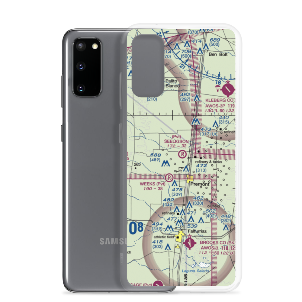 Seeligson Ranch Airport (XS51) VFR Sectional Samsung Case Samsung Galaxy S20 model shown