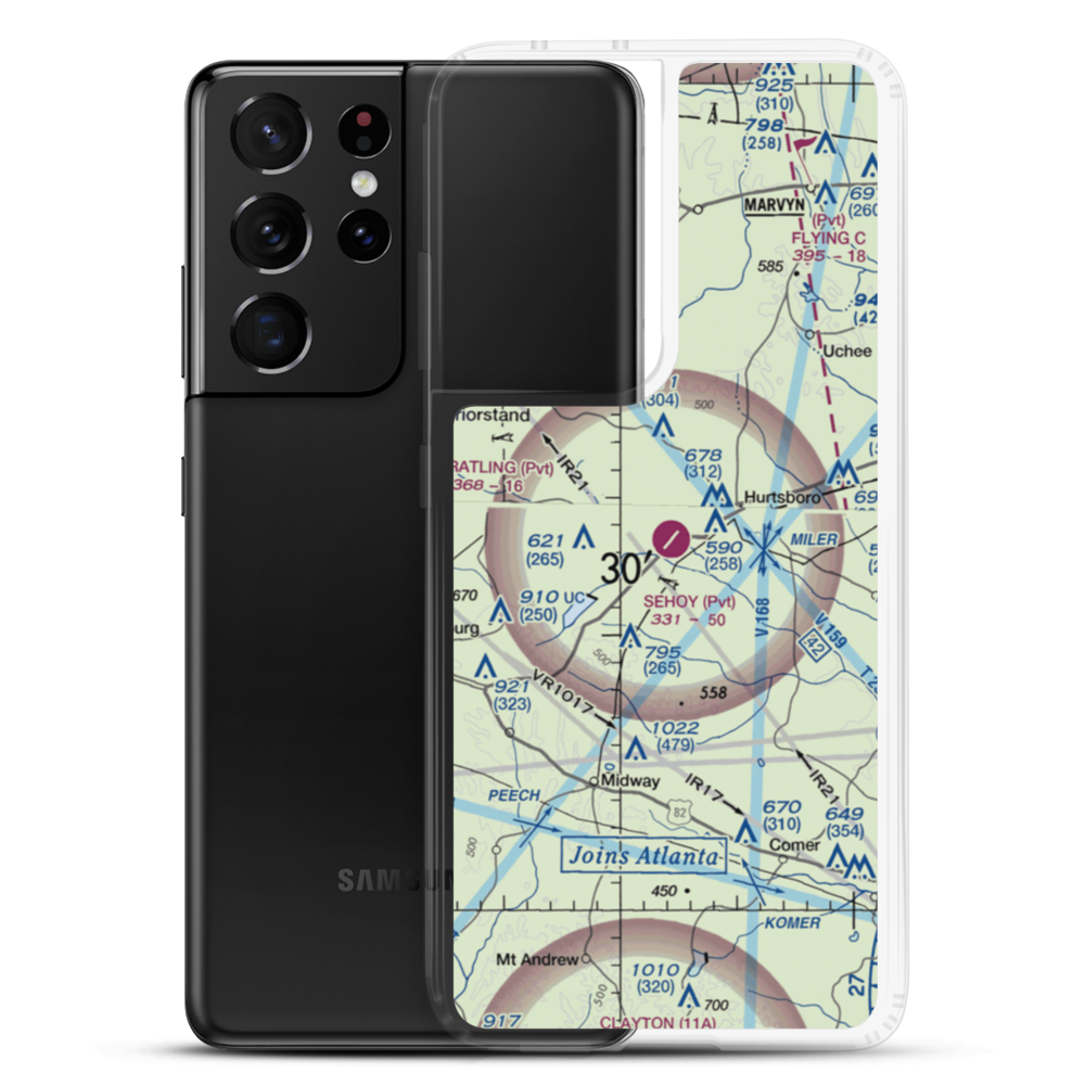 Sehoy Airport (AL05) VFR Sectional Samsung Case Samsung Galaxy S21 Ultra model shown
