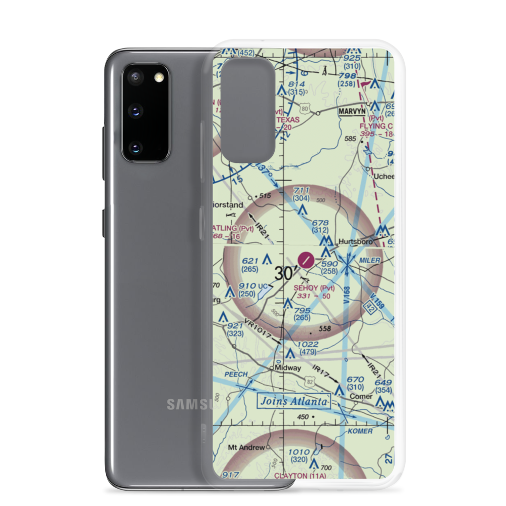 Sehoy Airport (AL05) VFR Sectional Samsung Case Samsung Galaxy S20 model shown