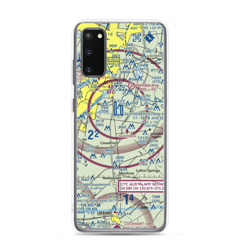 Seidel Ranch Airport (02XS) VFR Sectional Samsung Case Samsung Galaxy S20 model shown