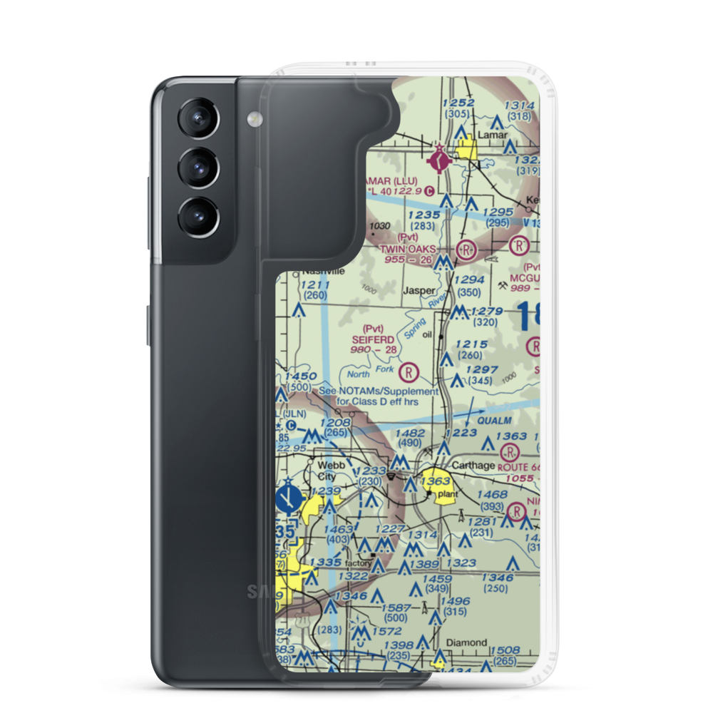 Seiferd Field (80MO) VFR Sectional Samsung Case Samsung Galaxy S21 model shown