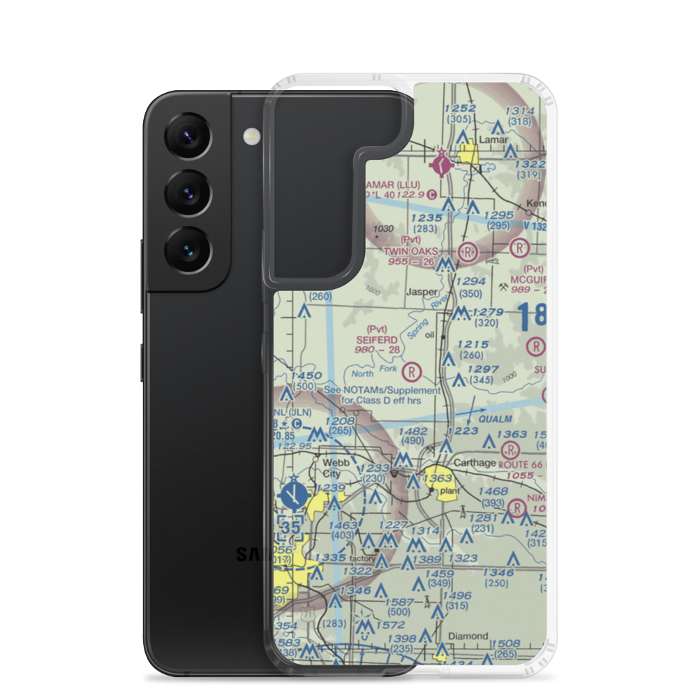 Seiferd Field (80MO) VFR Sectional Samsung Case Samsung Galaxy S22 model shown