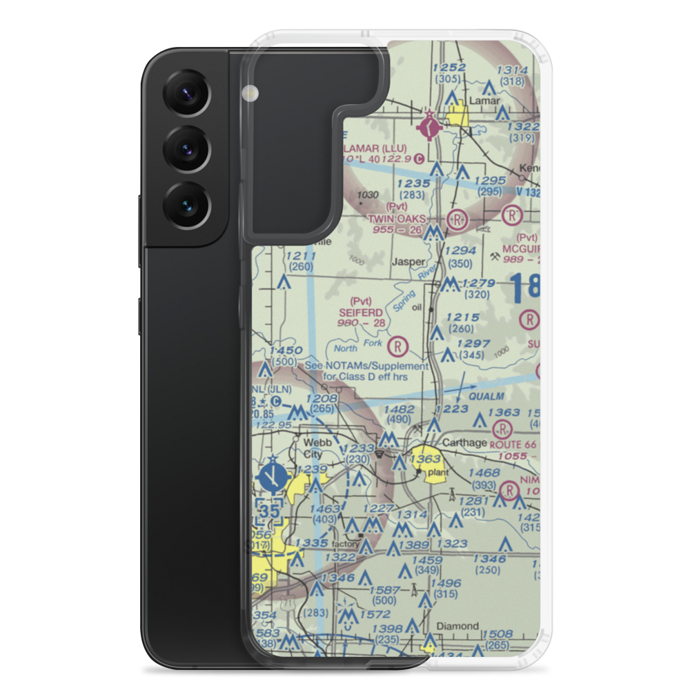 Seiferd Field (80MO) VFR Sectional Samsung Case Samsung Galaxy S22 Plus model shown