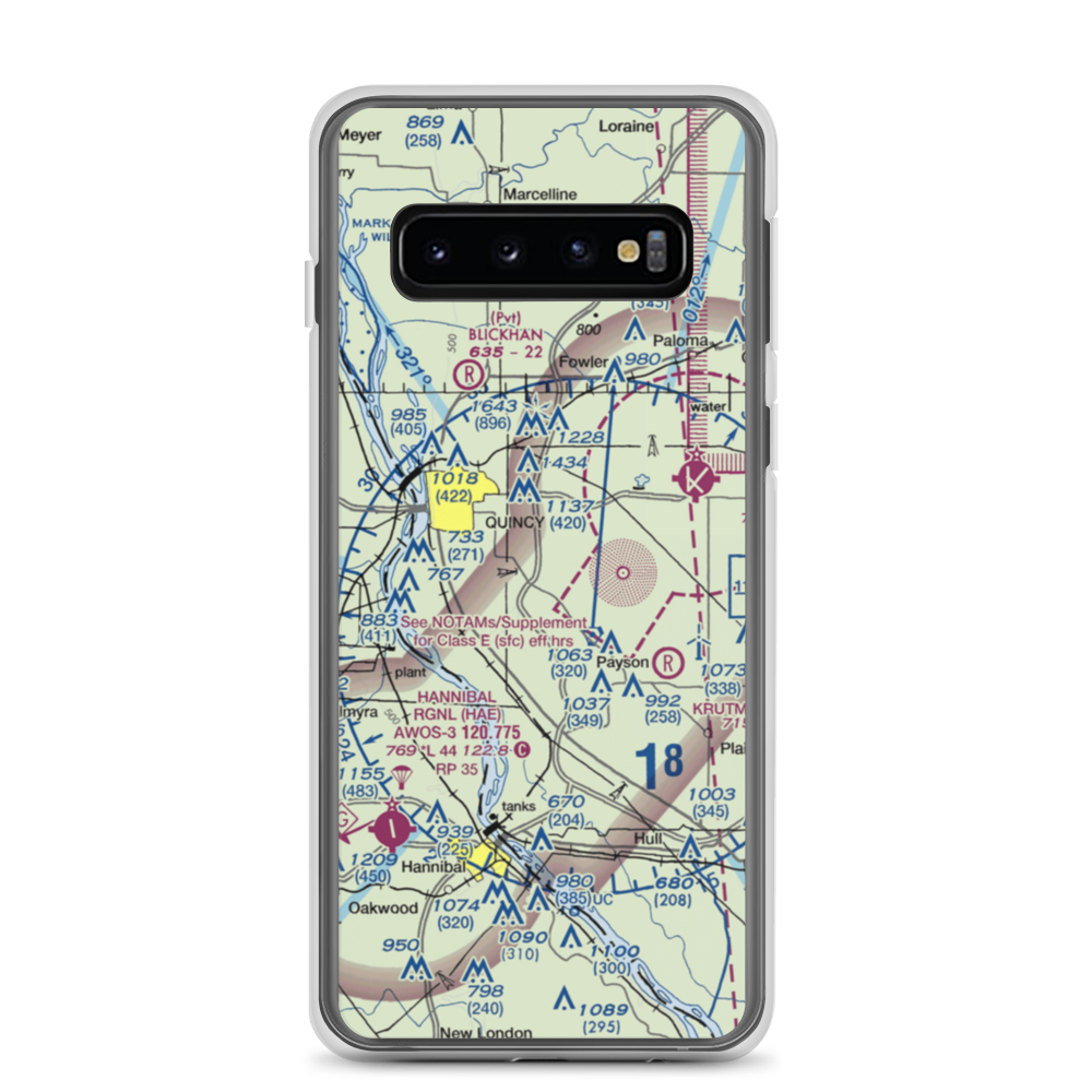 Seigfried Halfpap Airport (87IS) VFR Sectional Samsung Case Samsung Galaxy S10 model shown