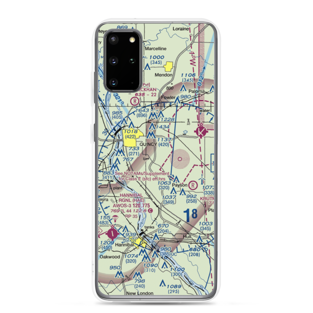 Seigfried Halfpap Airport (87IS) VFR Sectional Samsung Case Samsung Galaxy S20 Plus model shown