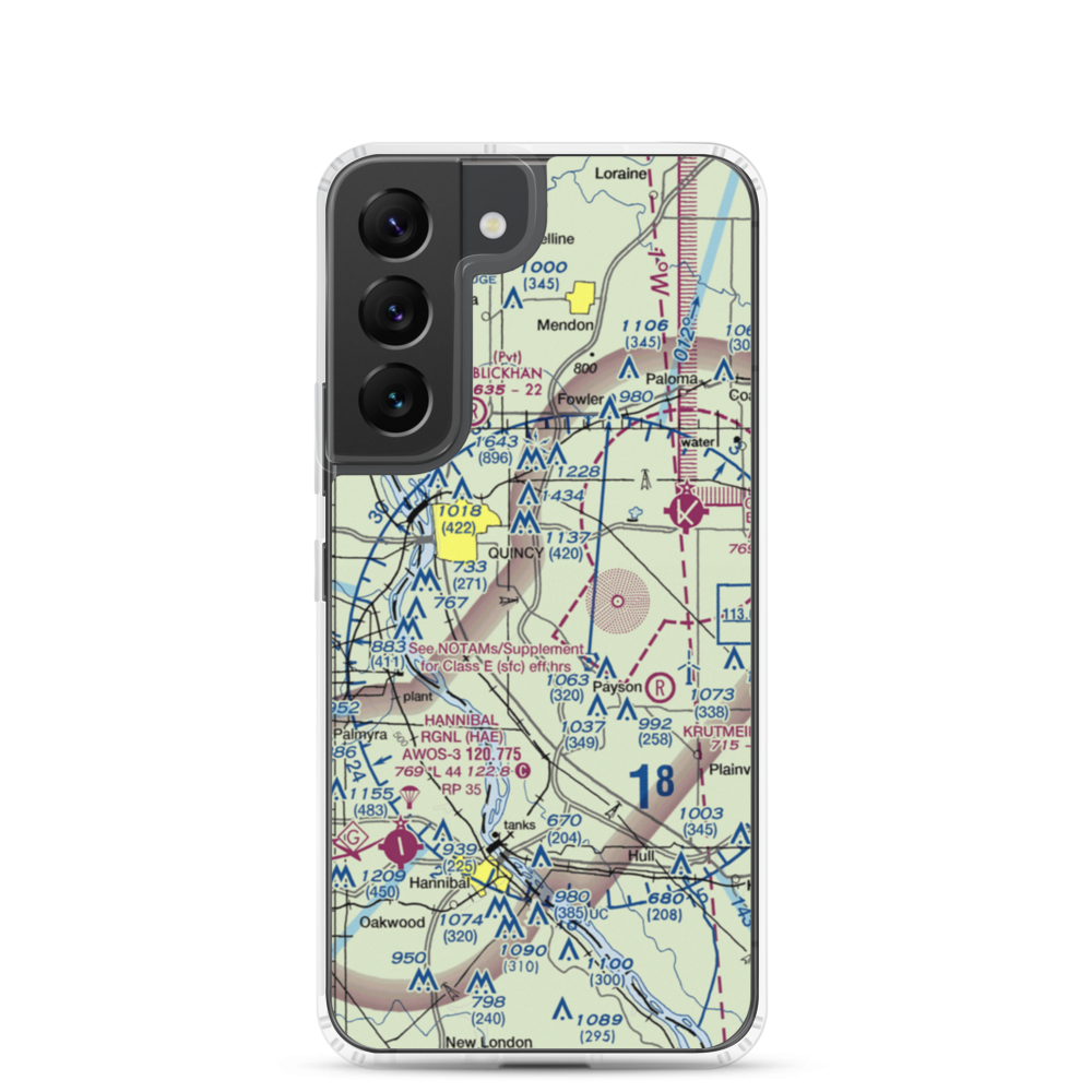 Seigfried Halfpap Airport (87IS) VFR Sectional Samsung Case Samsung Galaxy S22 model shown