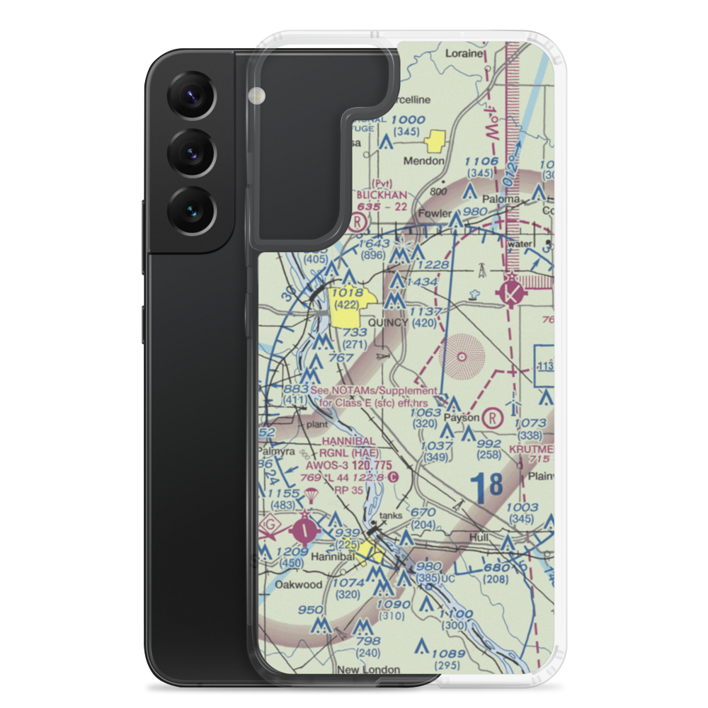 Seigfried Halfpap Airport (87IS) VFR Sectional Samsung Case Samsung Galaxy S22 Plus model shown