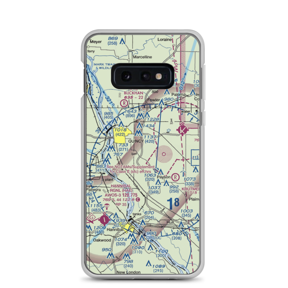 Seigfried Halfpap Airport (87IS) VFR Sectional Samsung Case Samsung Galaxy S10e model shown