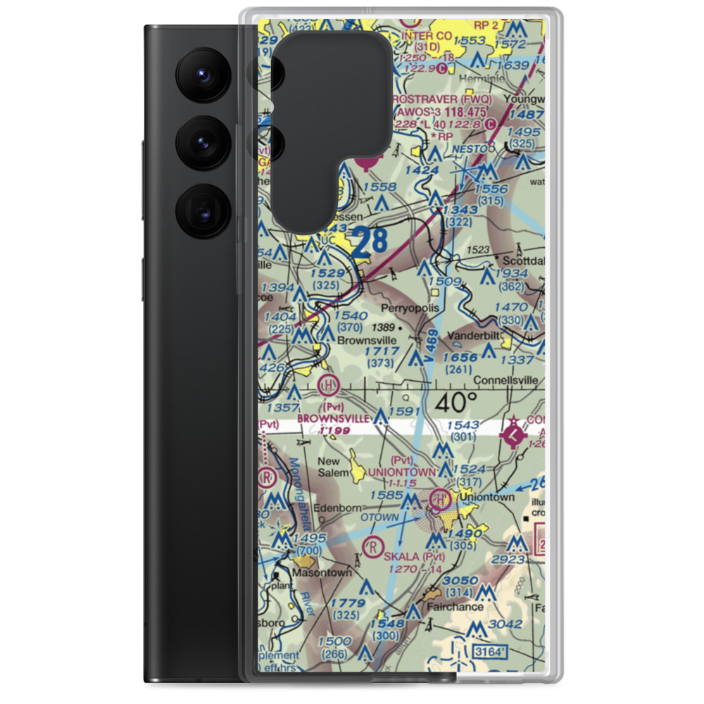 Seitz Field (9PN1) VFR Sectional Samsung Case Samsung Galaxy S22 Ultra model shown