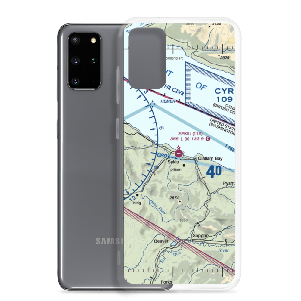 Sekiu Airport (11S) VFR Sectional Samsung Case Samsung Galaxy S20 Plus model shown