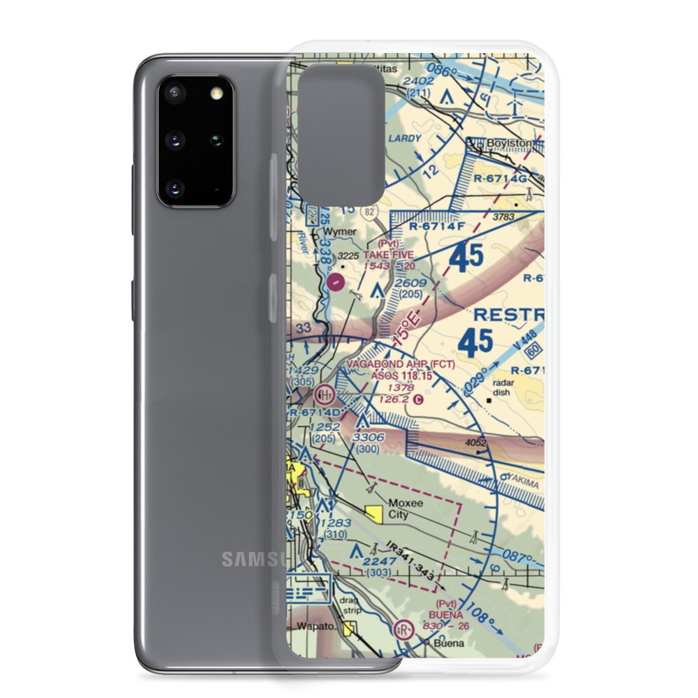Selah Creek Landing Zone Airport (US-0087) VFR Sectional Samsung Case Samsung Galaxy S20 Plus model shown