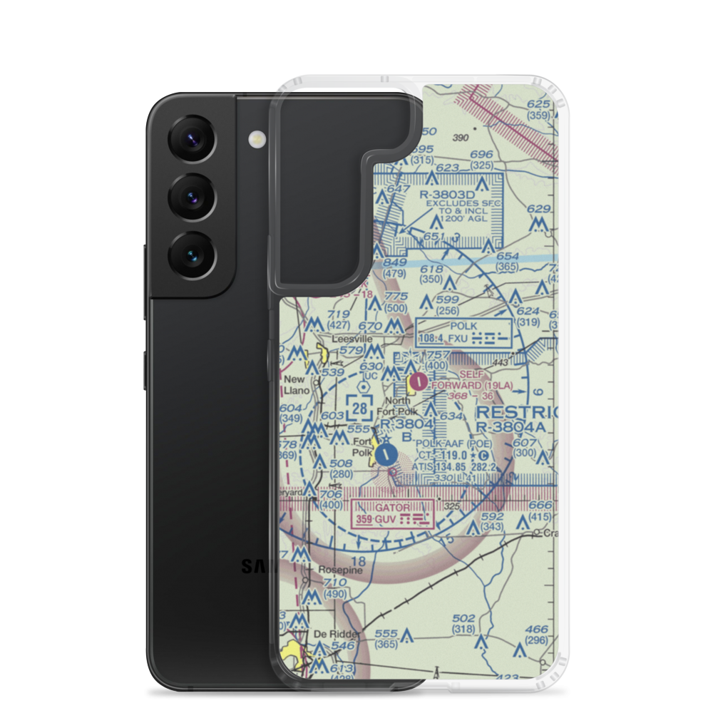 Self Forward Landing Strip (19LA) VFR Sectional Samsung Case Samsung Galaxy S22 model shown