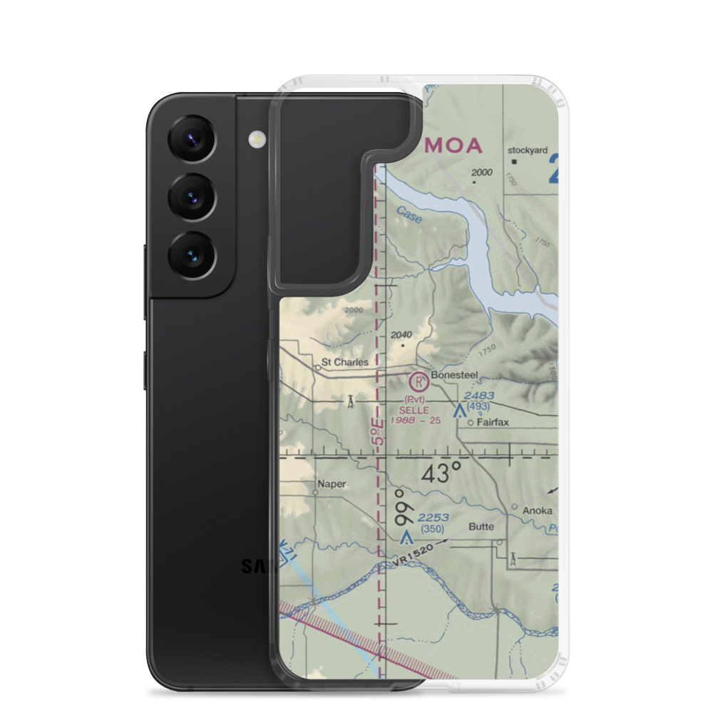 Selle Airport (SD30) VFR Sectional Samsung Case Samsung Galaxy S22 model shown