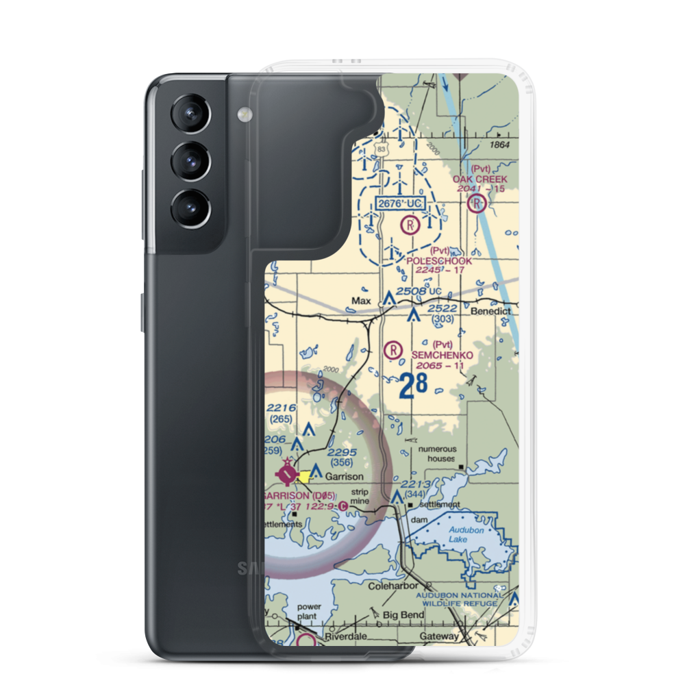 Semchenko Airport (5NA0) VFR Sectional Samsung Case Samsung Galaxy S21 model shown