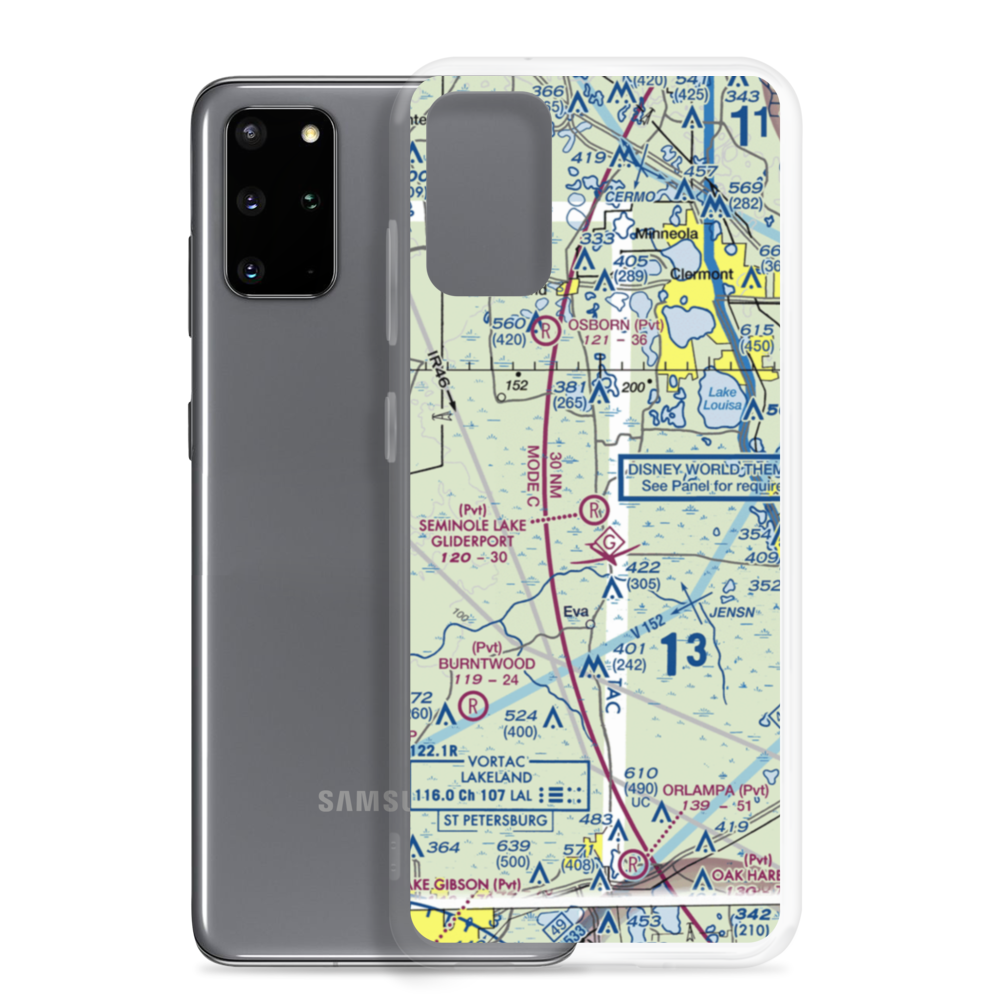 Seminole Lake Gliderport (6FL0) VFR Sectional Samsung Case Samsung Galaxy S20 Plus model shown